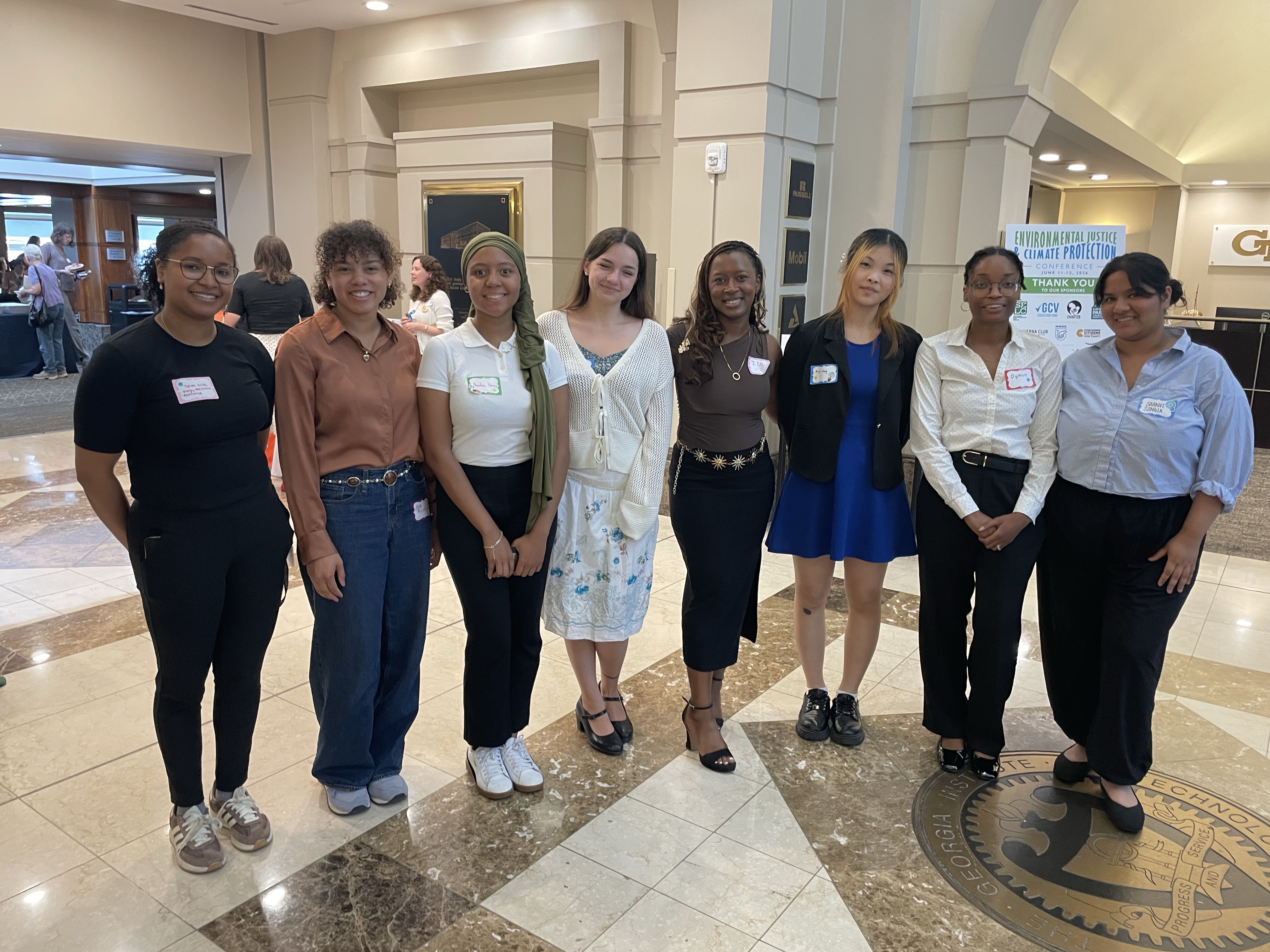Picture of interns as a group at a Sci4GA Conference